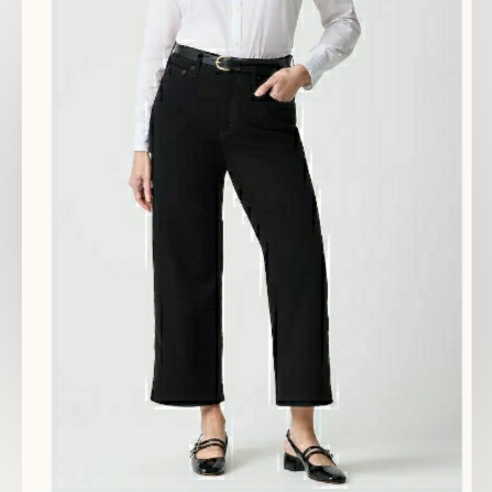 NWT J.Crew Curvy Mid-Rise Flare Crop Jeans 28P Petite  CE066